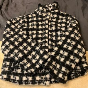 VICI Coziness All Day Teddy Jacket Black/White